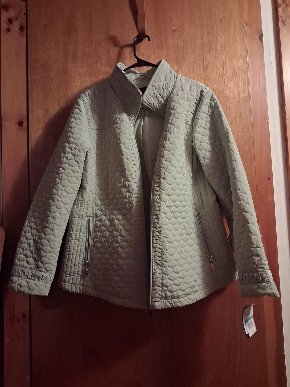 giacca Light Green Quilted Women's Ski Jacket